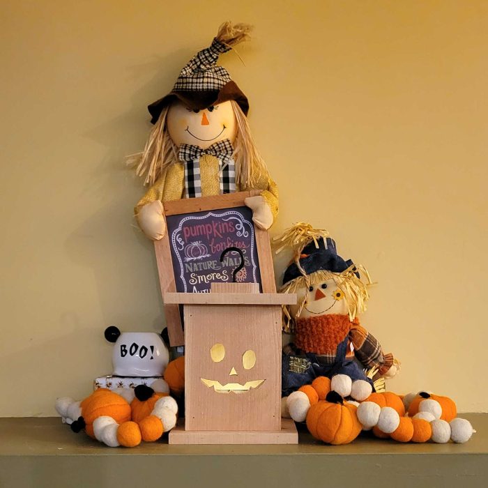 Cedar Jack-o'-Lantern Box - Goofy