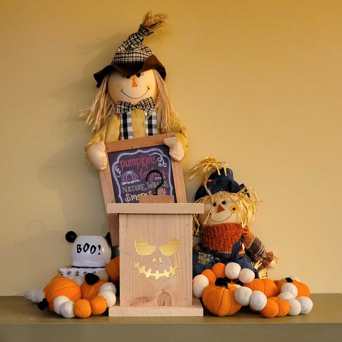 Cedar Jack-o'-Lantern Box - Evil Stitches